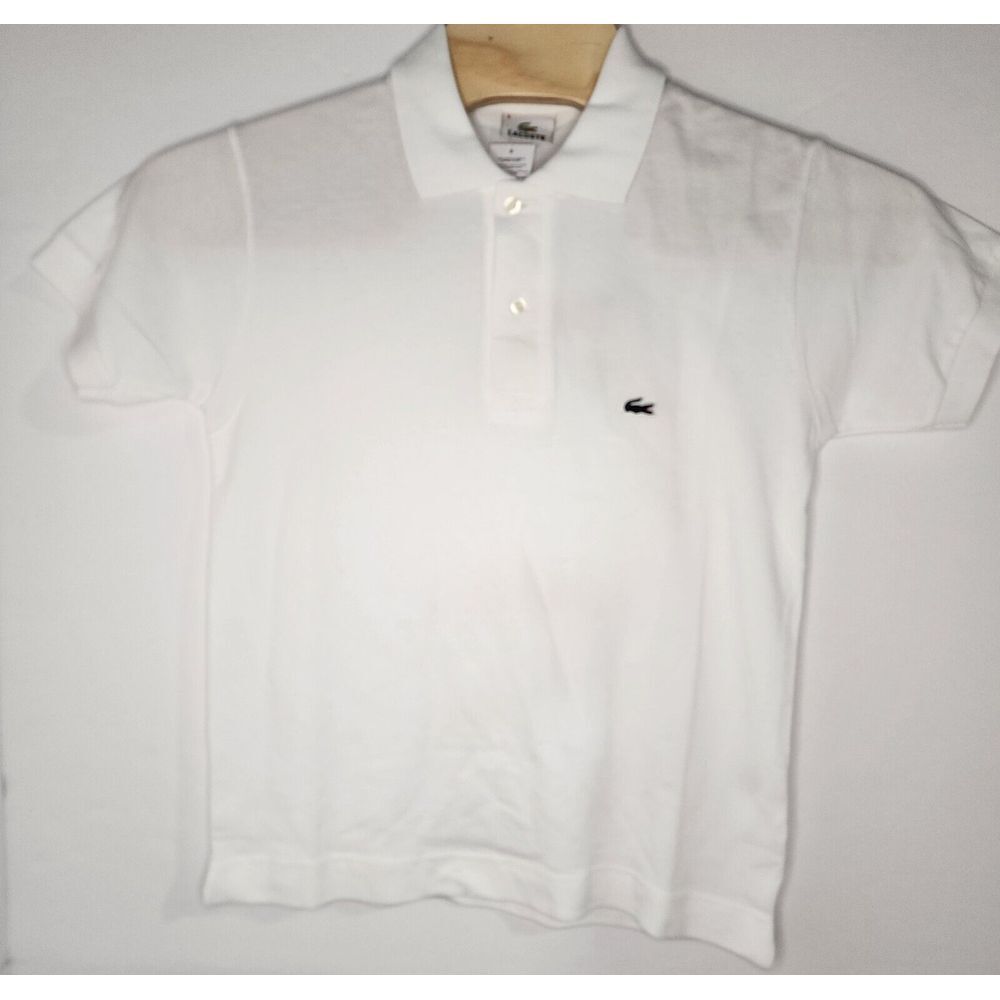 Lacoste Mens Size 3 Short Sleeve White Polo Shirtβ NWT